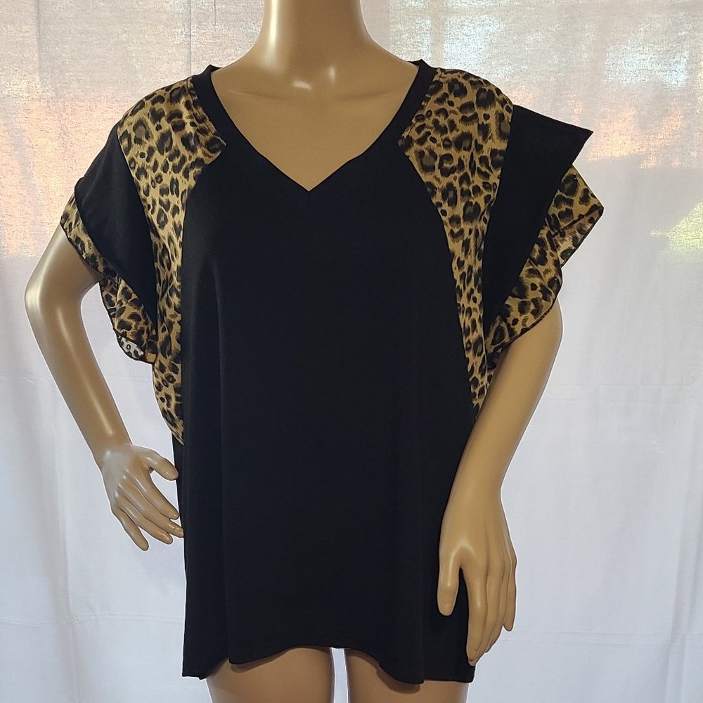 Black v neck top